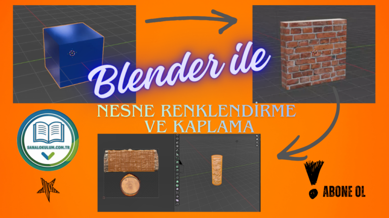 Blender Renklendirme ve Kaplama