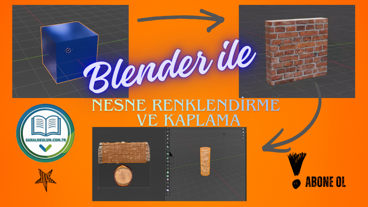 Blender Renklendirme ve Kaplama